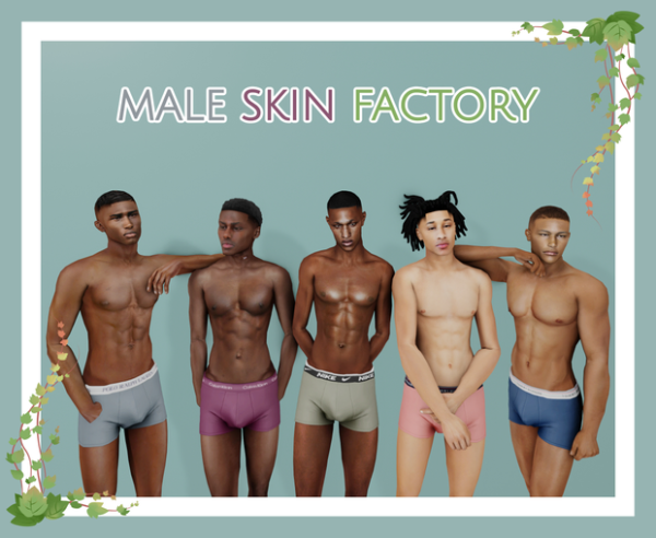 Alpha MALE SKIN FACTORY by simsfinds - The Sims 4 Custom Content