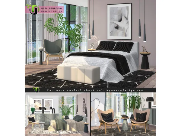 Alpha Dusk Bedroom - The Sims 4 Custom Content