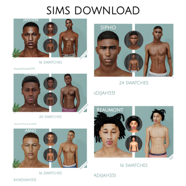 Alpha MALE SKIN FACTORY SIMS DOWNLOADS by simsfinds - The Sims 4 Custom Content