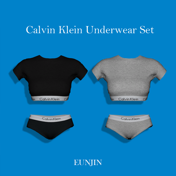 Alpha Calvin Klein Underwear Set by simsfinds - The Sims 4 Custom Content