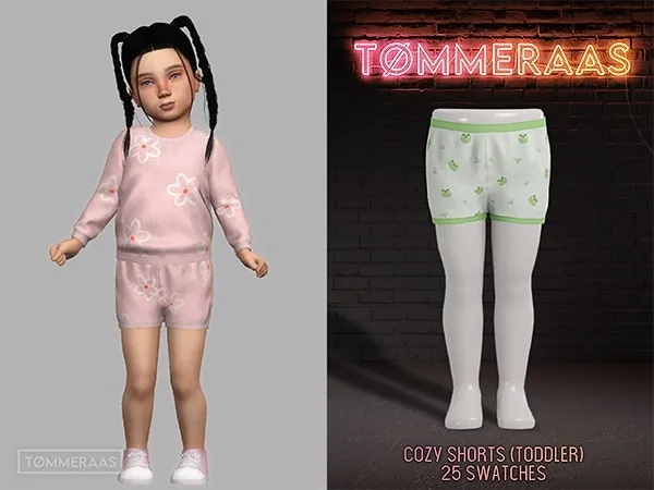 Alpha TØMMERAAS Cozy Shorts (Toddler) (52) - The Sims 4 Custom Content
