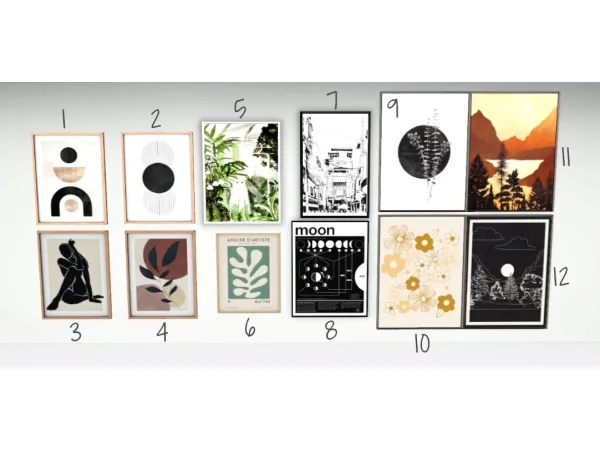 WanderingSims Fave Wall Art - The Sims 3 Custom Content