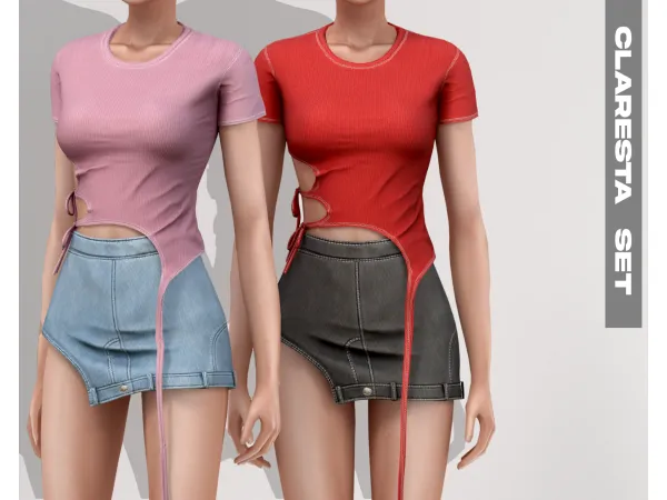 Alpha CLARESTA SET by Belaoallure - The Sims 4 Custom Content