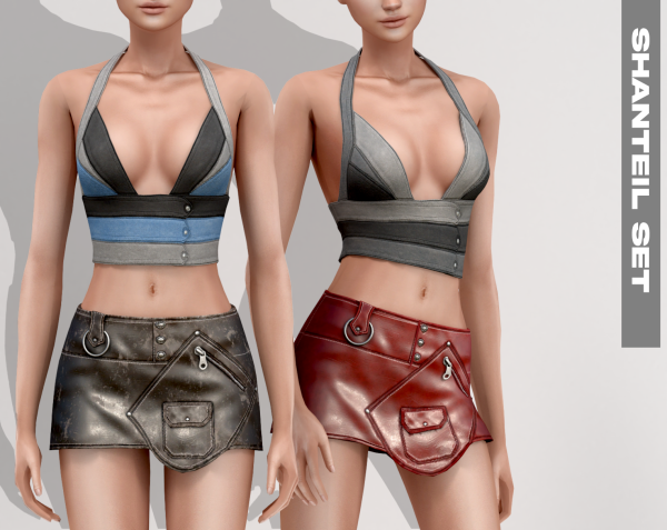 Alpha SHANTEIL SET by simsfinds - The Sims 4 Custom Content