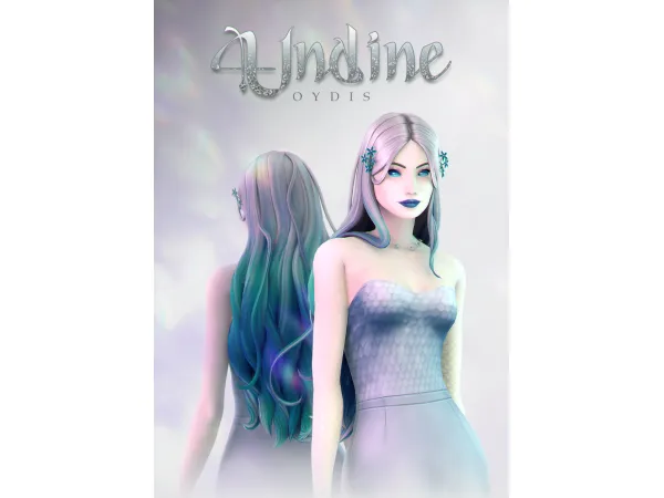 Maxis Match Undine Hair by oydis - The Sims 4 Custom Content