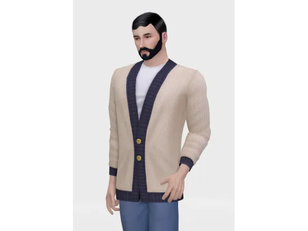 Maxis Match [Lonelyboy] Loose Fit Cardigan (Koonam) by HappyLifeSims - The Sims 4 Custom Content