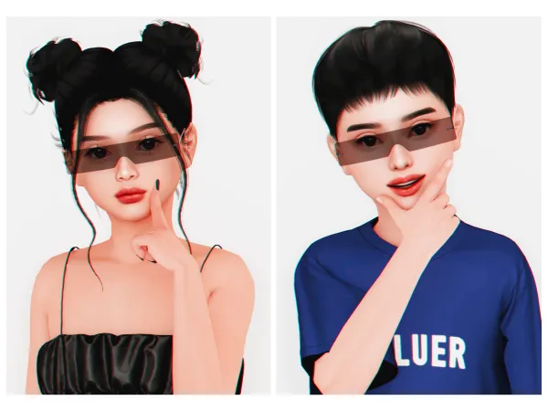 Alpha Iconic Glasses (Child) - The Sims 4 Custom Content