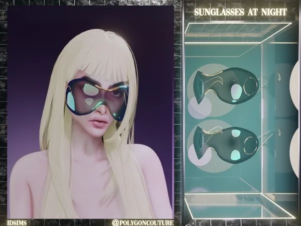 Alpha Sunglasses at Nitght - The Sims 4 Custom Content