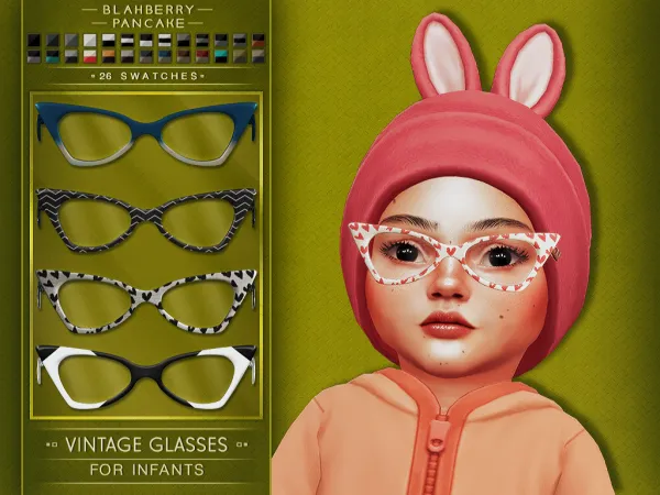 VINTAGE GLASSES - INFANTS - BLAHBERRY PANCAKE