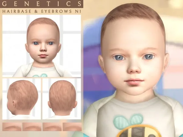 Maxis Match Infant Hairbase Eyebrows N1 - The Sims 4 Custom Content