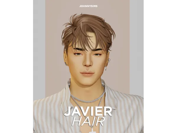 Maxis Match Javier Hair by JohnnySims - The Sims 4 Custom Content