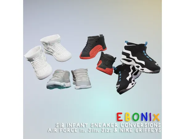 Alpha 550262620156926 Infant Sneaker Bundle 550262620156926 by Ebonix - The Sims 4 Custom Content