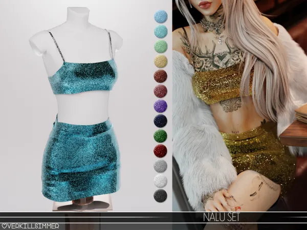 Alpha Nalu set - The Sims 4 Custom Content