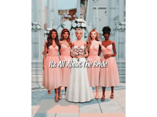 Maxis Match bubbleglittersim It's All About The Bride (Wedding pose pack part 23) by bubbleglittersim - The Sims 4 Custom Content