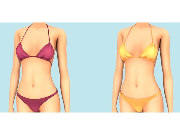 Alpha ( ) Basic Bikini by HelenaVtulia - The Sims 4 Custom Content