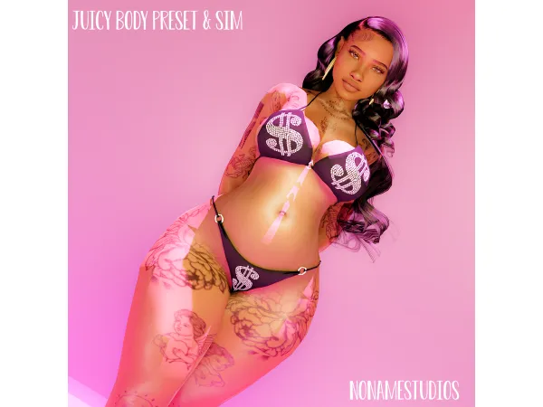 Alpha Juicy Body Preset and Sim by NoNvme Studios - The Sims 4 Custom Content