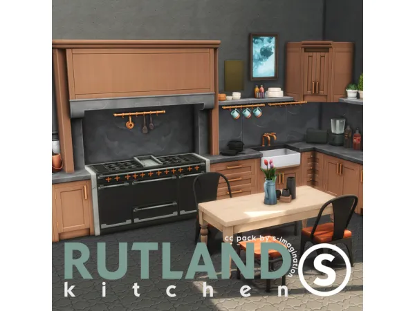 Maxis Match RUTLAND Kitchen Pack by simagination - The Sims 4 Custom Content