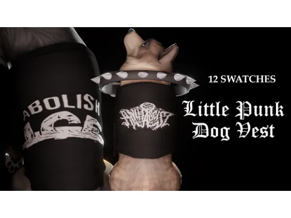 little punk dog vest by mellosakicc