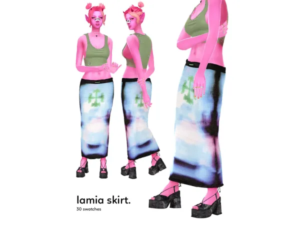 Maxis Match lamia skirt (TBT) by nsves - The Sims 4 Custom Content