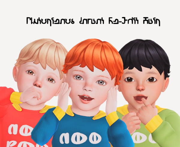 Maxis Match [Sims 4] Plutorienos Infant Re edit Hair by simsfinds - The Sims 4 Custom Content