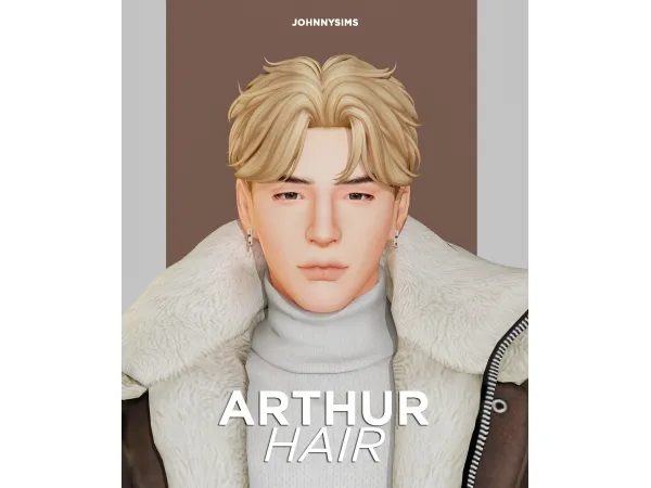 Maxis Match Arthur Hair by JohnnySims - The Sims 4 Custom Content