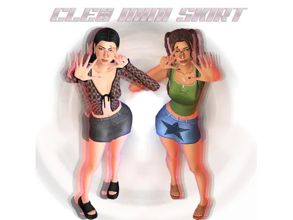 Maxis Match cleo mini skirt - The Sims 4 Custom Content