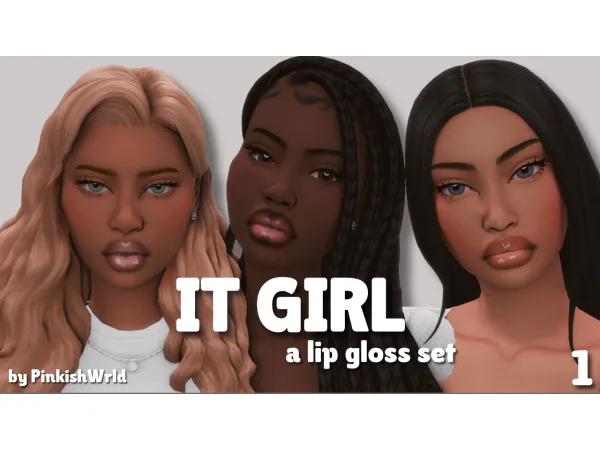 Mix IT GIRL lipgloss by PinkishWrld - The Sims 4 Custom Content