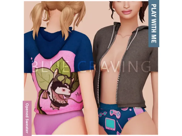 Blue Craving - Opened Sweater