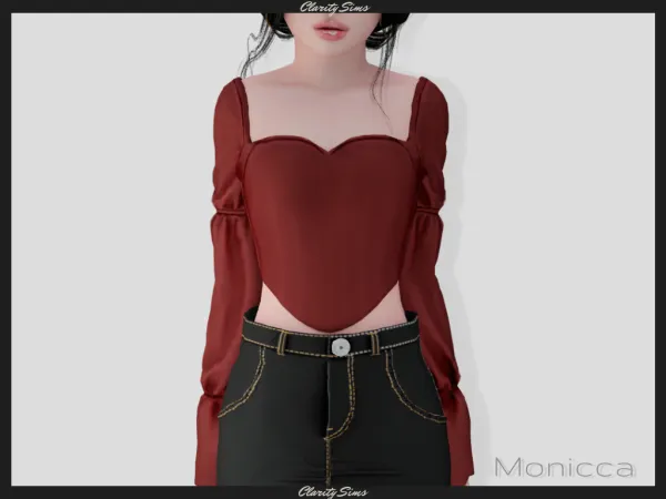 Alpha Monicca Top Child - The Sims 4 Custom Content