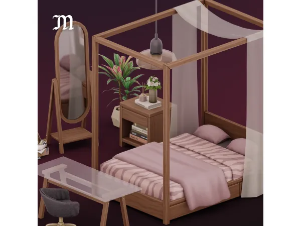 Maxis Match Tranquil Bedroom by myshunosun - The Sims 4 Custom Content