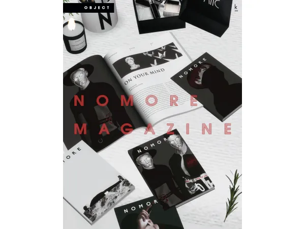 Alpha Nomore Magazine Set - The Sims 4 Custom Content
