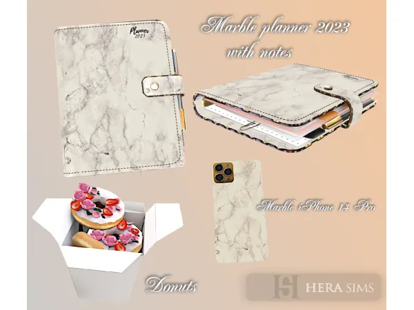 Alpha Marble set - The Sims 4 Custom Content