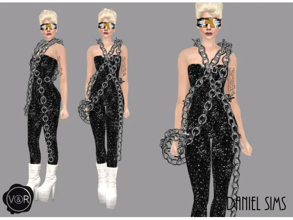 Alpha Lady Gaga in Viktor Rolf - The Sims 4 Custom Content