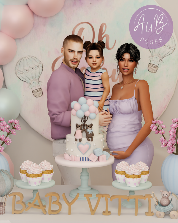 Mix [AuB] Posepack 63 by AuB_Sims - The Sims 4 Custom Content
