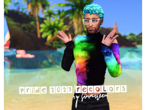 Maxis Match PRIDE 2023 recolors - The Sims 4 Custom Content