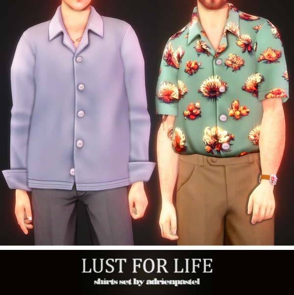 Maxis Match Lust For Life Shirts Set (EA) by simsfinds - The Sims 4 Custom Content