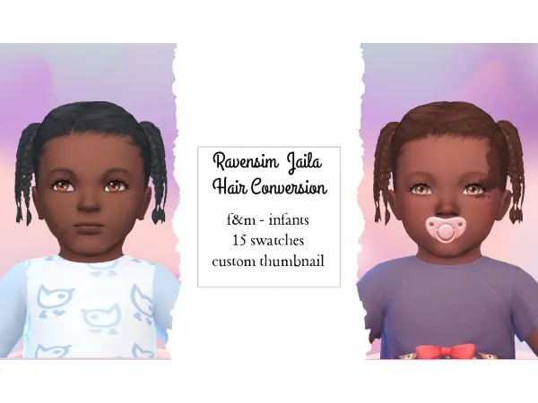 Maxis Match Revensim Jaila Hair Conversion Simmer by NekoChan - The Sims 4 Custom Content