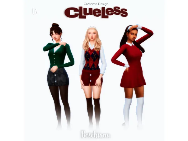 Maxis Match CLUELESS COLLECTION - The Sims 4 Custom Content