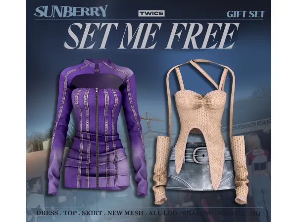 Alpha [SUNBERRY]GIFT SET TWICE - The Sims 4 Custom Content