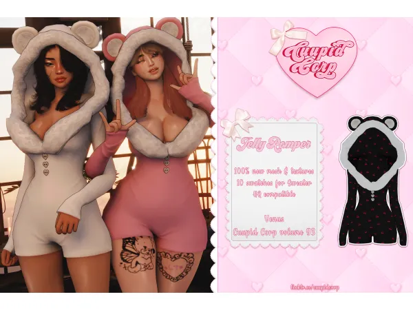 Alpha VENUS Jelly Romper 800 CUUPID by 1 - The Sims 4 Custom Content