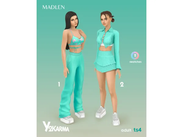 Maxis Match Y2Karma Outfit Pack by Madlen - The Sims 4 Custom Content