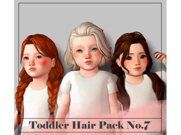Maxis Match Toddler Hair Pack No7 by Sunivaa - The Sims 4 Custom Content
