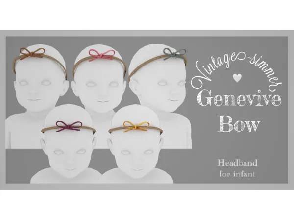 Alpha Genevive Bow - The Sims 4 Custom Content