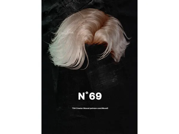 Alpha [SIMS4TS4] MoooD Hair N69 VER1 by MoooD - The Sims 4 Custom Content