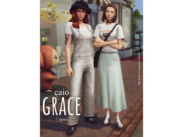 Maxis Match Grace A 7 items set by Caio - The Sims 4 Custom Content