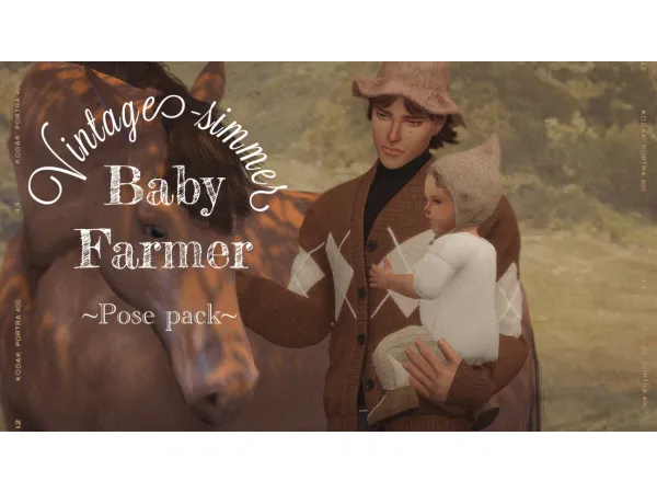 Alpha Poses Packs with infants - The Sims 4 Custom Content