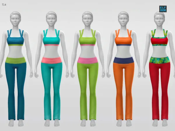 Maxis Match Sporty set Part 1 - The Sims 4 Custom Content