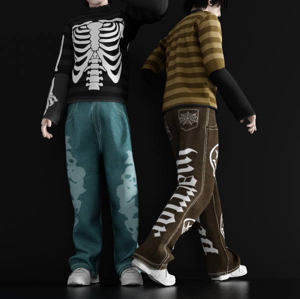 Alpha DRIPING WORLDWIDE OUTFIT by whimp - The Sims 4 Custom Content