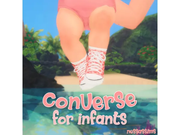 Alpha Converse for infants - The Sims 4 Custom Content