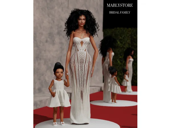 Alpha BRIDAL FAMILY by Mably Store - The Sims 4 Custom Content